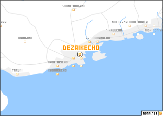 map of Dezaikechō