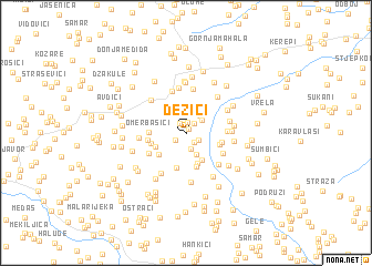 map of Dežići