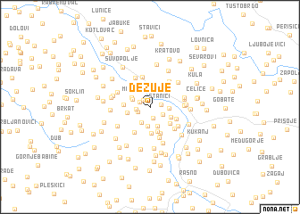 map of Dežuje
