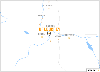 map of D Flourney