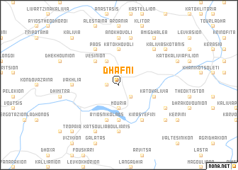 map of Dháfni