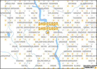 map of Dhāirgaon