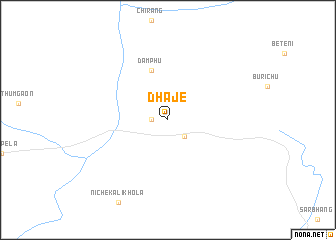 map of Dhāje