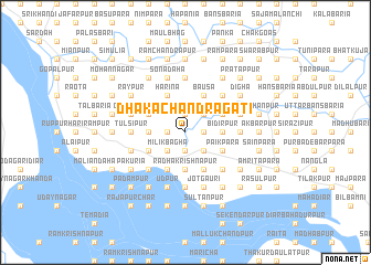 map of Dhāka Chandragāti