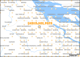 map of Dhākājhālpāra