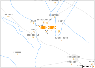 map of Dhakaura