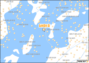 map of Dhāka