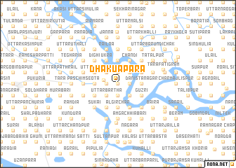 map of Dhākuāpāra