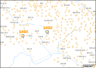 map of Dhāk