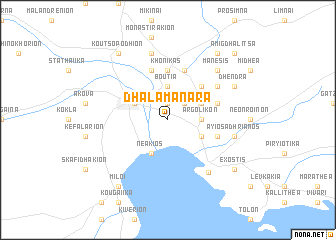 map of Dhalamanára