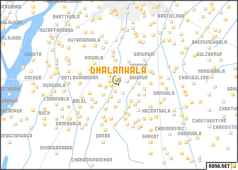 map of Dhālānwāla