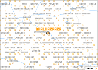 map of Dhālkarpāra