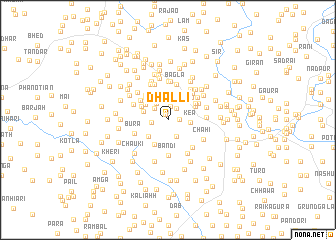 map of Dhalli