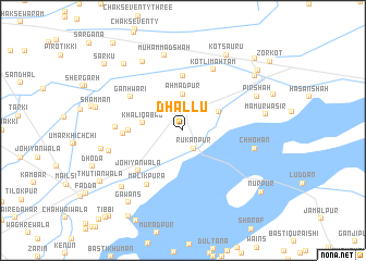 map of Dhallu