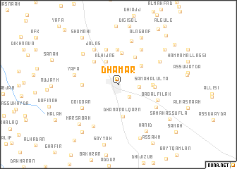 map of Dhamār