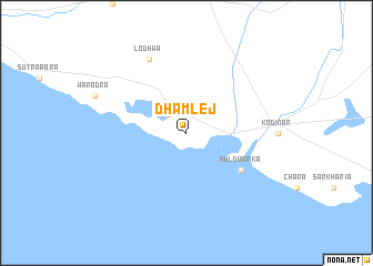 map of Dhamlej