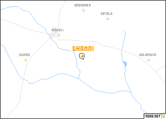 map of Dhāmni