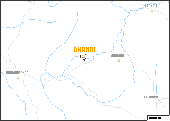 map of Dhāmni