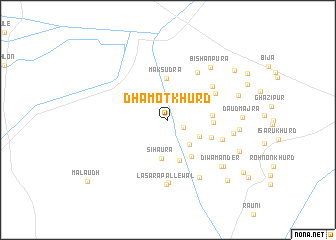 map of Dhamot Khurd