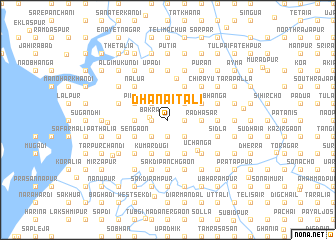 map of Dhanāitali