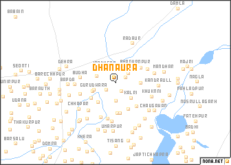 map of Dhanaura