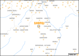 map of Dhāndi