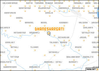 map of Dhaneswargāti