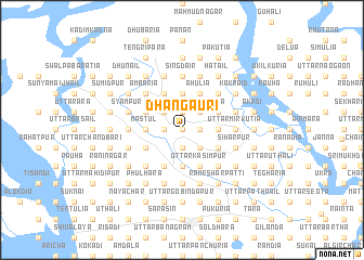map of Dhāngauri