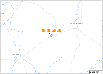 map of Dhangaur