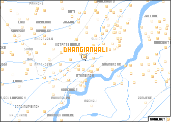 map of Dhangianwāli