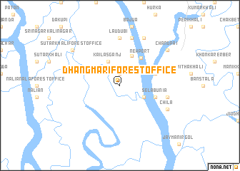 map of Dhāngmāri Forest Office