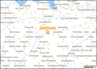 map of Dhanīwāl