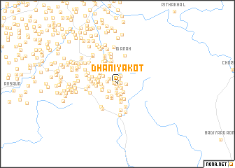 map of Dhaniyākot