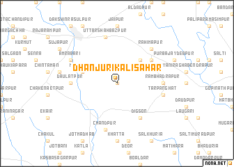 map of Dhānjuri Kālisahar