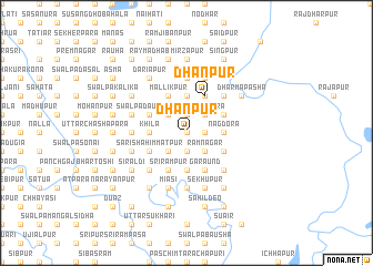 map of Dhanpur