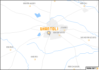 map of Dhantoli