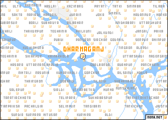 map of Dharmaganj