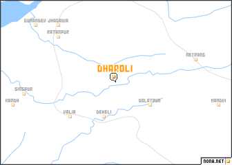 map of Dhāroli