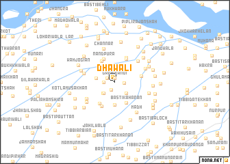 map of Dhāwāli