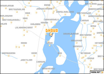 map of Dhāwa