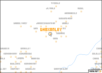 map of Dhaxanley