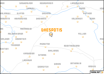 map of Dhespótis