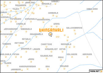 map of Dhīngānwāli