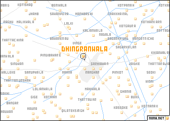 map of Dhingrānwāla