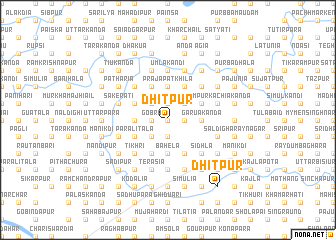 map of Dhitpur