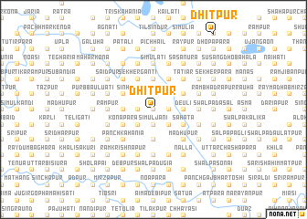 map of Dhitpur