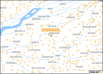 map of Dhodhwāl