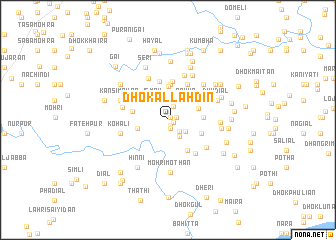 map of Dhok Allāh Dīn