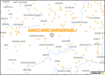 map of Dhok Chhachhrāwānwāli