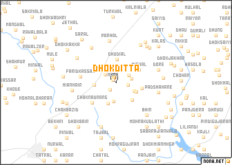 map of Dhok Ditta